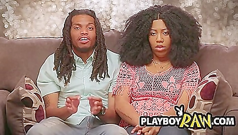 Big black cock fucks pussy and ass in a group sex show