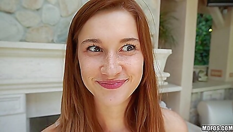 Brunette teen with tattoos getting cumshot by her boyfriend