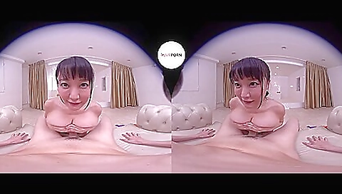 Japanese busty babe gets her pussy fucked in vr porn