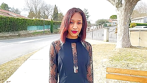 Busty brunette in red bikini and blue top gets on top