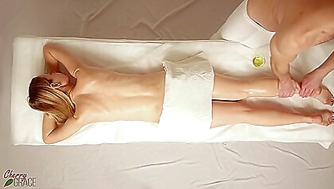 Naughty Babe With A Surprise Inside Her Gets Satisfied By A Masseur