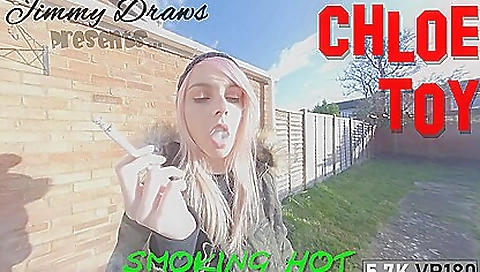 Chloes homemade solo video with her vagina smoking