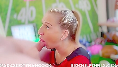 Buxom brunette babe gets fucked on the bed and gets banged