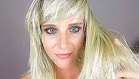 Miela is casting with a big black face and a big white face