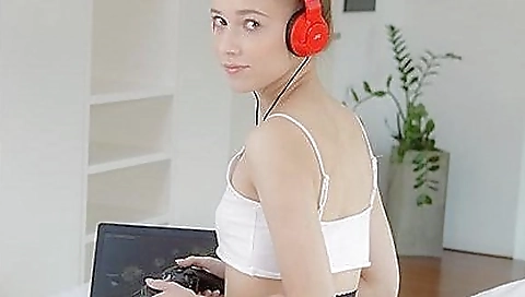 Horny girl is playing with a lot of things in vr porn