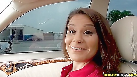 Sexy brunette with a hot natural body and perfect body