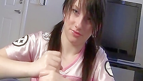 Big-titted teen slut sucking and taking my cock in her mouth