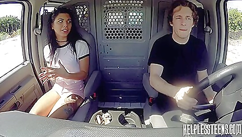 Latina babe with a tattooed pussy fucked and creampie