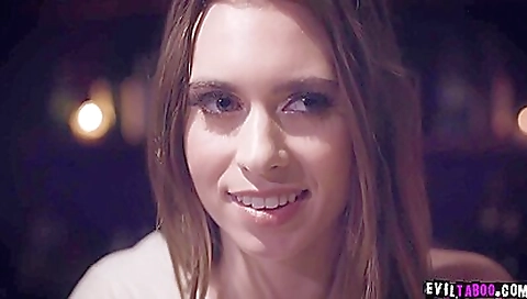 Latina brunette with big ass and nice body seduces husband