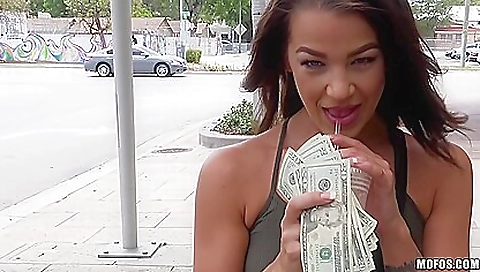 Brunette teen in a sexy lingerie is getting fucked